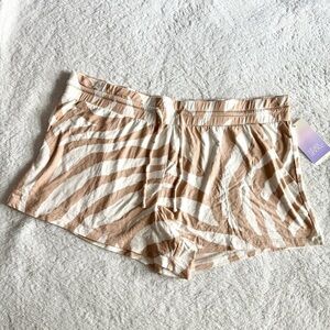 Animal Print Lightweight Pajama Shorts